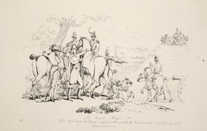 La Sainte Haye：FriendとFoeが交互に占めるパブの大きな建物の近く。 Jブース、1816年 作： George Jones