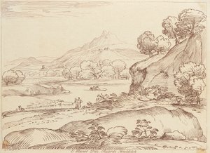 無題：田園風景 作： George Knapton