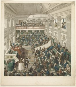 ハーグでの最初の国民議会、1796 ハーグの国民議会の正確な画像 (オブジェクトのタイトル) 作： George Kockers