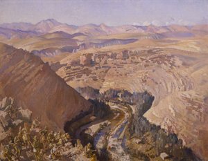 バラダ渓谷、1918 年 9 月 30 日 作： George Lambert