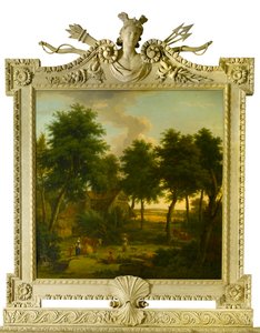 人物のいる風景、1757 作： George Lambert