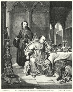 メランクトンのローマ教会に対する最初の誤認（彫刻 作： George Lance