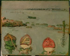ボート、ロウワーラルゴ、ファイフ 作： George Leslie Hunter