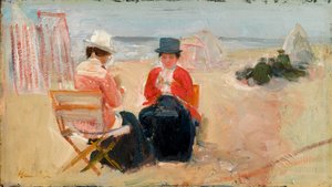 赤いジャケット 1910-14年頃 油彩、ミルボード 作： George Leslie Hunter