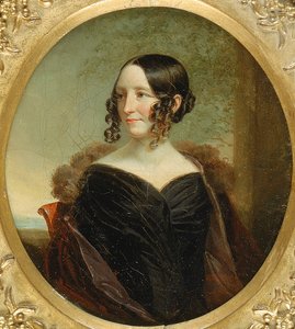 ニューヨークの女性の肖像、カリフォルニア州。 1840年。 作： George Linen