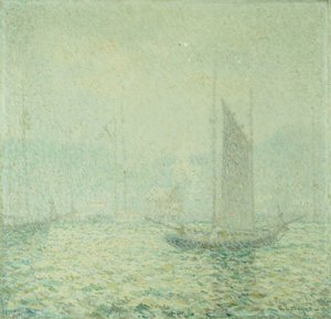 港の霧（キャンバスに油彩） 作： George Loftus Noyes