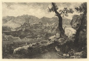 ローマの近くの景色 作： George Loring Brown