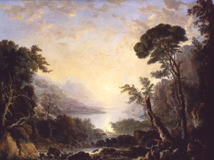 構図、イタリアの風景、1846年。 作： George Loring Brown