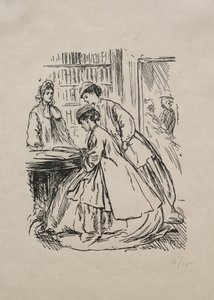何もないことについての大騒ぎ、1866年。 作： George Louis Palmella Busson Du Maurier