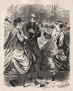 私たちのクロケットパーティー 作： George Louis Palmella Busson Du Maurier