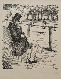 男爵の最後、1855年。 作： George Louis Palmella Busson Du Maurier