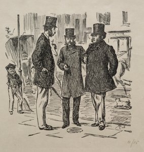 導入前の小さな瞬間、1865年。 作： George Louis Palmella Busson Du Maurier