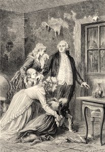 1793 年 1 月の王の家族への別れ (彫刻) 作： Bartolome Esteban and studio Murillo