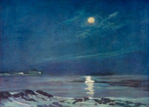 冬の満月、c1908、1909 作： George Marston