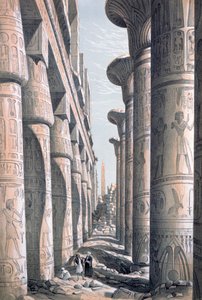 偉大な寺院、カルナック、エジプト、19世紀 作： George Moore
