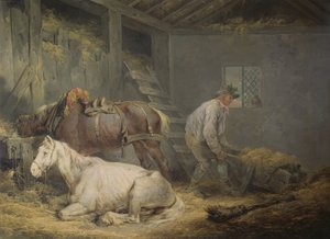 馬小屋の馬、1791