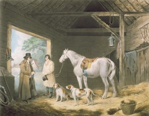 サミュエルウィリアムレイノルズ（1773-1835）によって刻まれた居酒屋を支払う、パブ。 H.マクリン作、1805年（メゾチント彫刻） 作： George Morland