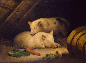 豚、1775-1800 作： George Morland