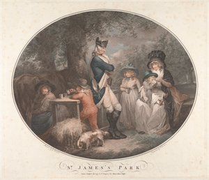セント ジェームス パーク 作： George Morland