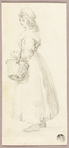 バスケットを持った少女 作： George Morland