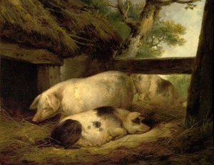 豚の研究 作： George Morland