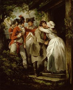 脱走兵の別れ、1792 作： George Morland
