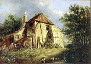 The Old Farm（油彩・キャンバス） 作： George Morland