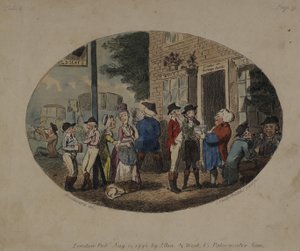 オールドハッツタバーン、アクスブリッジ、1796年 作： George Moutard Woodward