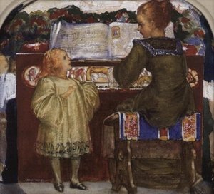 ミュージカル・インターリュード（水彩画） 作： George Murray