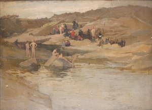 「入浴」、1904 作： George Murray