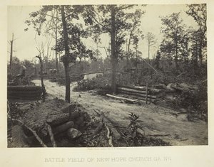 ニューホープ教会の戦場、GA、No. 1、1866。 作： George N. Barnard