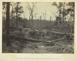 ニューホープ教会の戦場、GA、No. 2、1866。 作： George N. Barnard