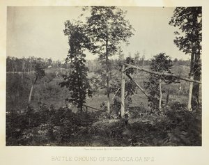 ジョージア州レサッカの戦場、No. 2、1866。 作： George N. Barnard