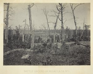 ジョージア州レサッカの戦場、No. 3、1866。 作： George N. Barnard