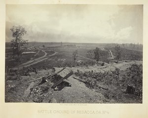 ジョージア州レサッカの戦場、No. 4、1866。 作： George N. Barnard