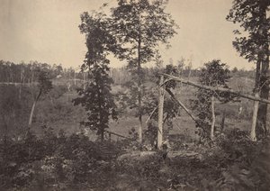 レサッカの戦場、ジョージア第 2、1860 年代。 作： George N. Barnard