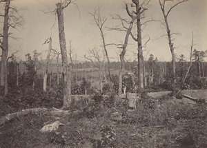 レサッカの戦場、ジョージア第 3、1860 年代。 作： George N. Barnard