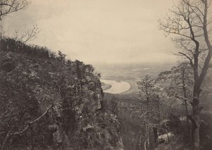 ルックアウト山第 2 号から見たチャタヌーガ バレー、1860 年代。 作： George N. Barnard