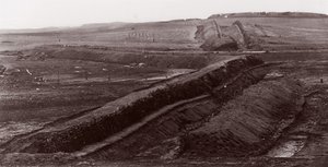 南軍の土工所、バージニア州センタービル、1862 年。 作： George N. Barnard