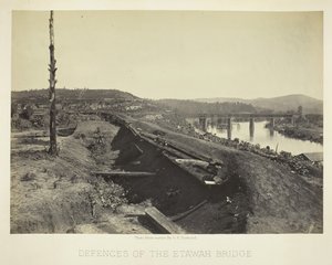 エタワ橋の防御、1866 年。 作： George N. Barnard