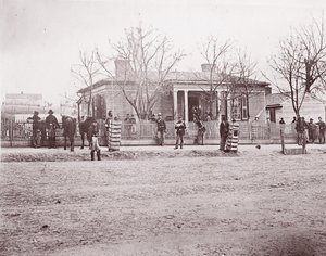 シャーマン将軍またはトーマスの本部、チャタヌーガ、カリフォルニア州。 1864年。 作： George N. Barnard