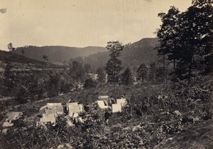 ラクーン山脈の峠、ホワイトサイドNo.2 作： George N. Barnard