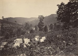 アライグマ山脈、ホワイトサイド No. 2、1860 年代を通過します。 作： George N. Barnard