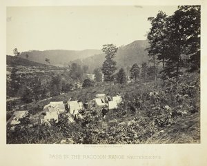 アライグマ山脈、ホワイトサイド No. 2、1864 を通過します。 作： George N. Barnard