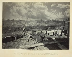 ジョージア州アトランタの前にある反乱軍の作品、No. 5、1864。