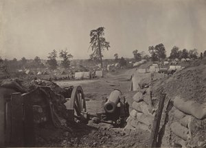 1860 年代、ジョージア州アトランタの前にある反乱軍の作品 No. 3。