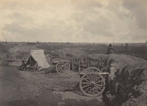 1860年代、ジョージア州アトランタ前の反乱軍第4号。 作： George N. Barnard