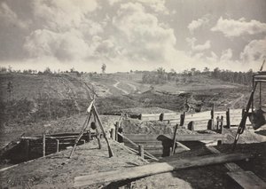 ジョージア州アトランタ前の反乱軍施設（No.5 作： George N. Barnard