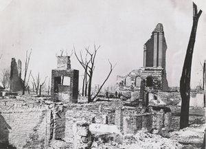1871年の大シカゴ火災後のシカゴ歴史協会の遺跡 作： George N. Barnard