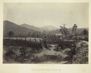 ジョージア州アラトゥーナ峠 作： George N. Barnard